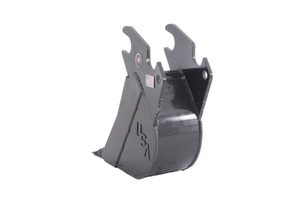 12" Wide Mini Excavator Tooth Bucket 10,000 lbs-14,000 lbs Machine