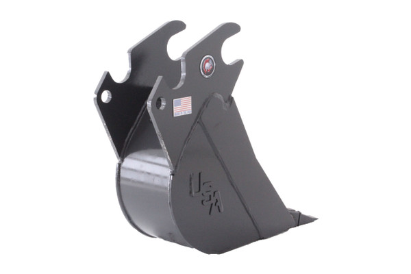 16" Wide Mini Excavator Tooth Bucket 10,000 lbs-14,000 lbs Machine