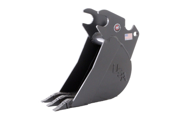24" Wide Mini Excavator Tooth Bucket 14,000 lbs-18,000 lbs Machine