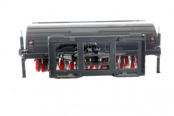 48" Wide Skid Steer Manual Angle Broom Attachment All Poly Brushes 48" Wide Skid Steer Manual Angle Broom Attachment All Poly Brushes