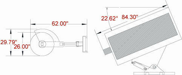 48" Wide Skid Steer Manual Angle Broom Attachment All Poly Brushes 48" Wide Skid Steer Manual Angle Broom Attachment All Poly Brushes