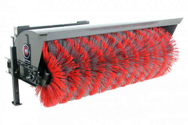 48" Wide Skid Steer Manual Angle Broom Attachment All Wire Brushes