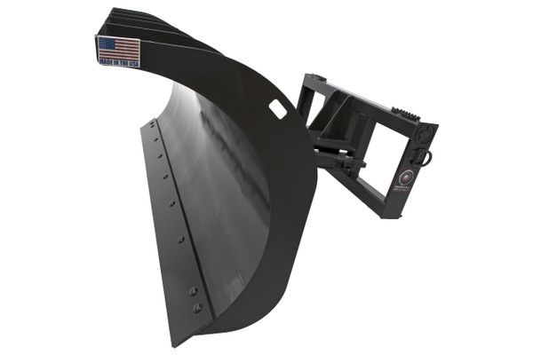 84" Wide Skid Steer Manual Angle Snow Blade With Curved Top (Economy Series) 84" Wide Skid Steer Manual Angle Snow Blade With Curved Top (Economy Series)