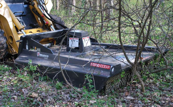 72" Wide Skid Steer Brush Mower Attachment 26-32 gpm (Industrial Series)
