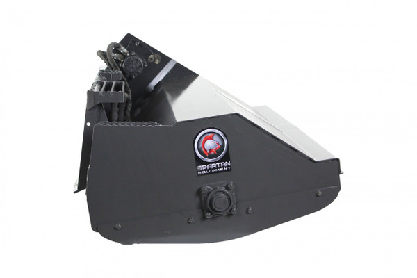 52" Wide Skid Steer Tiller Attachment With 6" Deep Tines (18-28) gpm