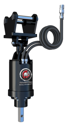 Mini Excavator Auger Drive Attachment 14,000-18,000 Class 2" Hex Shaft 10-30 GPM