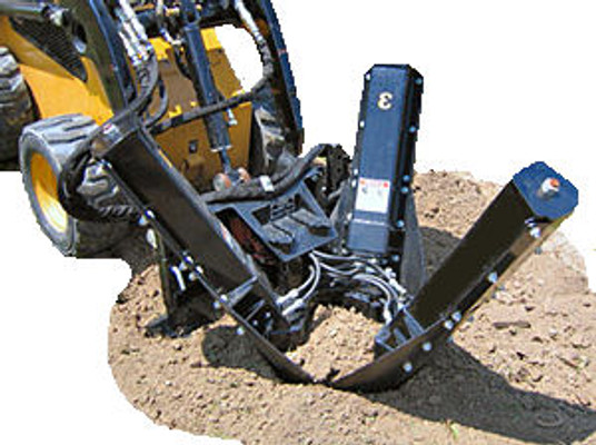 Mini Skid Steer Tree Spade Attachment and Transplanter For 30" diameter Tree Ball Mini Skid Steer Tree Spade Attachment and Transplanter For 30" diameter Tree Ball