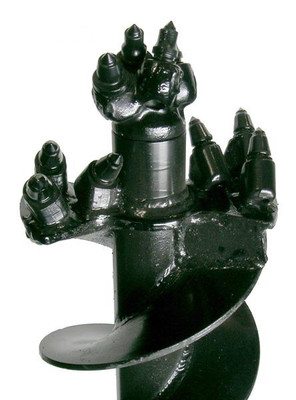 9" Dia Auger Bit Rock Style For Rock | Shale 2.56" Round Collar