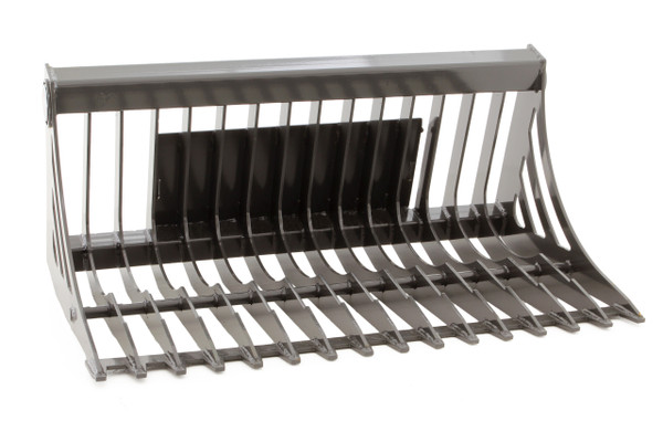 44" Wide Mini Skid Steer Rock Bucket With Teeth (New) 44" Wide Mini Skid Steer Rock Bucket With Teeth (New)