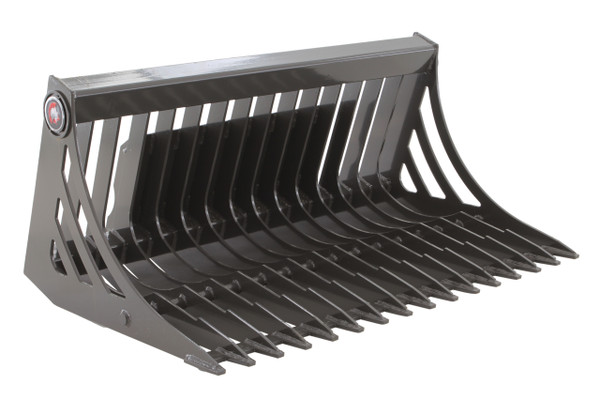 44" Wide Mini Skid Steer Rock Bucket With Teeth (New) 44" Wide Mini Skid Steer Rock Bucket With Teeth (New)