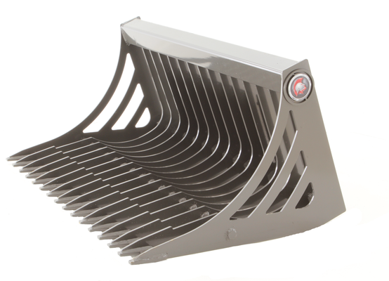 44" Wide Mini Skid Steer Rock Bucket With Teeth (New) 44" Wide Mini Skid Steer Rock Bucket With Teeth (New)