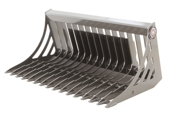 44" Wide Mini Skid Steer Rock Bucket With Teeth (New) 44" Wide Mini Skid Steer Rock Bucket With Teeth (New)