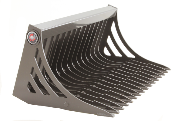 44" Wide Mini Skid Steer Rock Bucket With Teeth (New) 44" Wide Mini Skid Steer Rock Bucket With Teeth (New)