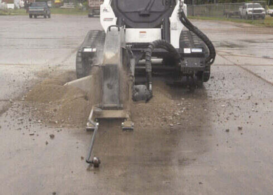 Skid Steer Rock Saw Attachment Model 1800 18" Depth x 2.75" Wide Wheel (Professional Series) (Case Drain)