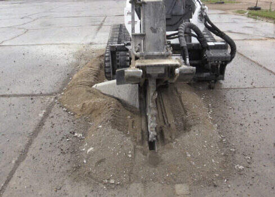 Skid Steer Rock Saw Attachment Model 1800 18" Depth x 2.75" Wide Wheel (Professional Series) (Case Drain)