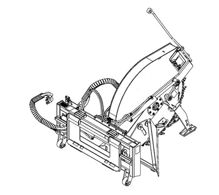 Skid Steer Rock Saw Attachment Model 2400 24" Depth x 2.75" Wide Wheel (Professional Series) (Case Drain) Skid Steer Rock Saw Attachment Model 2400 24" Depth x 2.75" Wide Wheel (Professional Series) (Case Drain)