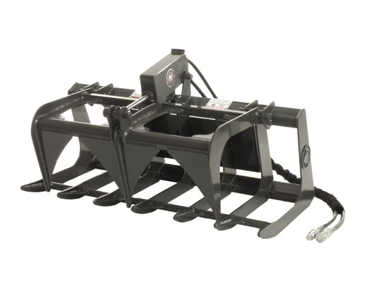 54" Wide Mini Skid Steer Root Grapple Attachment