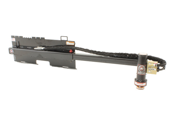 Skid Steer T Post Driver Attachment With Extendable Off Set Mount