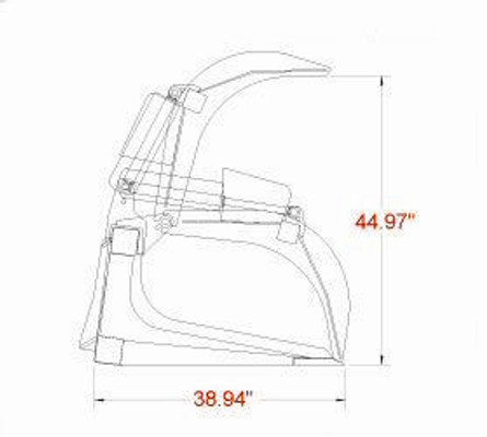 66" Wide Grapple Bucket Attachment With Bolt on Edge (Industrial Series)