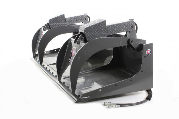 66" Wide Grapple Bucket Attachment With Bolt on Edge (Industrial Series)