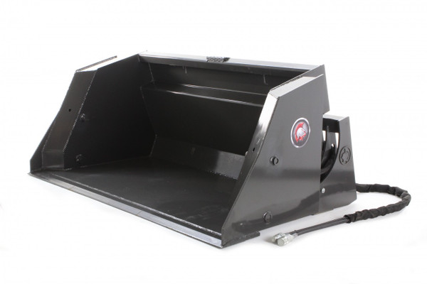 72" Wide Skid Steer High Dump Bucket Attachment With Bolt on Edge 72" Wide Skid Steer High Dump Bucket Attachment With Bolt on Edge