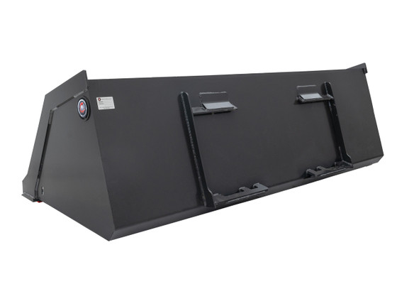 96" Wide Skid Steer Snow & Litter Bucket With Bolt on Edge