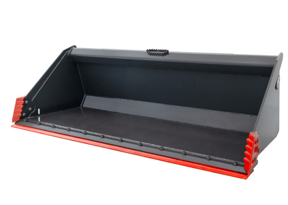 72" Wide Skid Steer Track Duty Bucket With Bolt on Edge