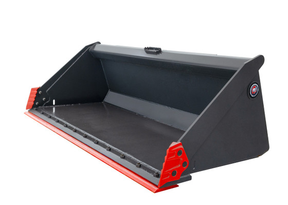 84" Wide Skid Steer Track Duty Bucket With Bolt on Edge