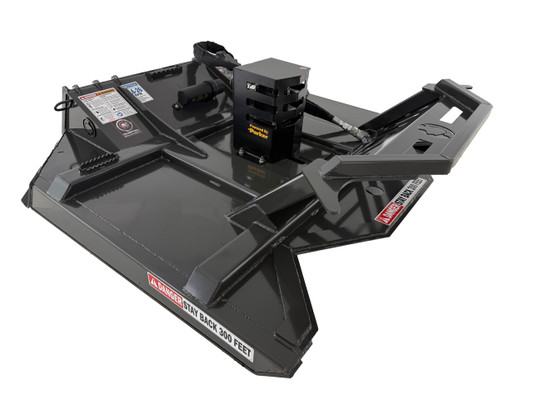 84" Wide Skid Steer Brush Cutter Attachment (Hoplite Series) Piston Pump Flow 17-27 gpm (Case Drain)