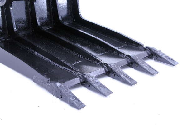 30" Wide Mini Excavator Concrete Slab Grab Bucket With Teeth 6,000 lbs-10,000 lbs Machine