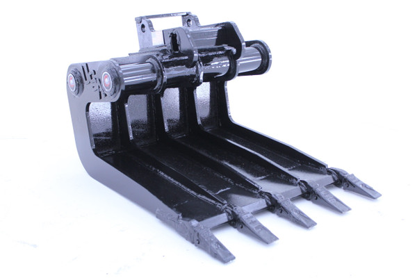 30" Wide Mini Excavator Concrete Slab Grab Bucket With Teeth 6,000 lbs-10,000 lbs Machine