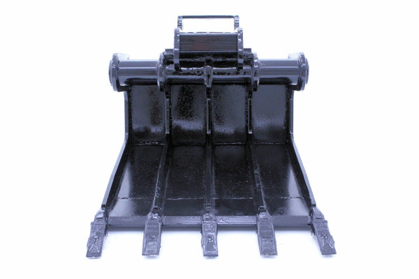 36" Wide Mini Excavator Concrete Slab Grab Bucket With Teeth 6,000 lbs-10,000 lbs Machine