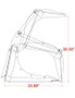 84" Wide Skid Steer Rock Grapple Bucket With Smooth Edge 84" Wide Skid Steer Rock Grapple Bucket With Smooth Edge