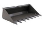 84" Wide Skid Steer Long Bottom Bucket With Teeth 84" Wide Skid Steer Long Bottom Bucket With Teeth