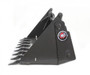 72" Wide Skid Steer 4 In 1 Combination Bucket Attachment With Teeth (Professional Series)