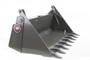 72" Wide Skid Steer 4 In 1 Combination Bucket Attachment With Teeth (Professional Series)