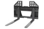 Skid Steer Pallet Fork Frame Walk Through With 48" Long Tines Class II 4000 lbs (Professional Series)