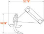 60" Wide Skid Steer Ripper Attachment