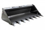 78" Wide Skid Steer Low Profile Bucket with Teeth