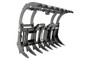 84" Wide Skid Steer Grapple Rake Attachment Ultra Industrial Series