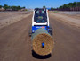 Skid Steer Material Unroller With Stem Extension 3.5" dia x 48" long