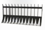 96" Wide Skid Steer Root Rake Attachment