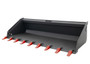 78" Wide Skid Steer Long Bottom Bucket With Teeth