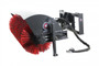 84" Wide Skid Steer Hydraulic Angle Broom Attachment With Poly Brushes Only
