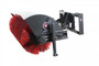 60" Wide Skid Steer Manual Angle Broom Attachment All Poly Brushes
