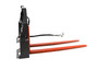 Skid Steer Pallet Fork Frame With 48" Long Tines Class II 4000 lbs Hydraulic Adjustable (Professional Series)
