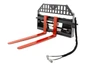 Skid Steer Pallet Fork Frame With 48" Long Tines Class II 4000 lbs Hydraulic Adjustable (Professional Series)