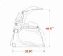 96" Skid Steer Grapple Bucket Attachment (Industrial Series) 96" Skid Steer Grapple Bucket Attachment (Industrial Series)