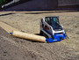 Skid Steer Material Unroller With Stem Extension 3.5" dia x 80" long Skid Steer Material Unroller With Stem Extension 3.5" dia x 80" long