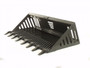 66" Wide Skid Steer Rock Bucket Attachment With Teeth